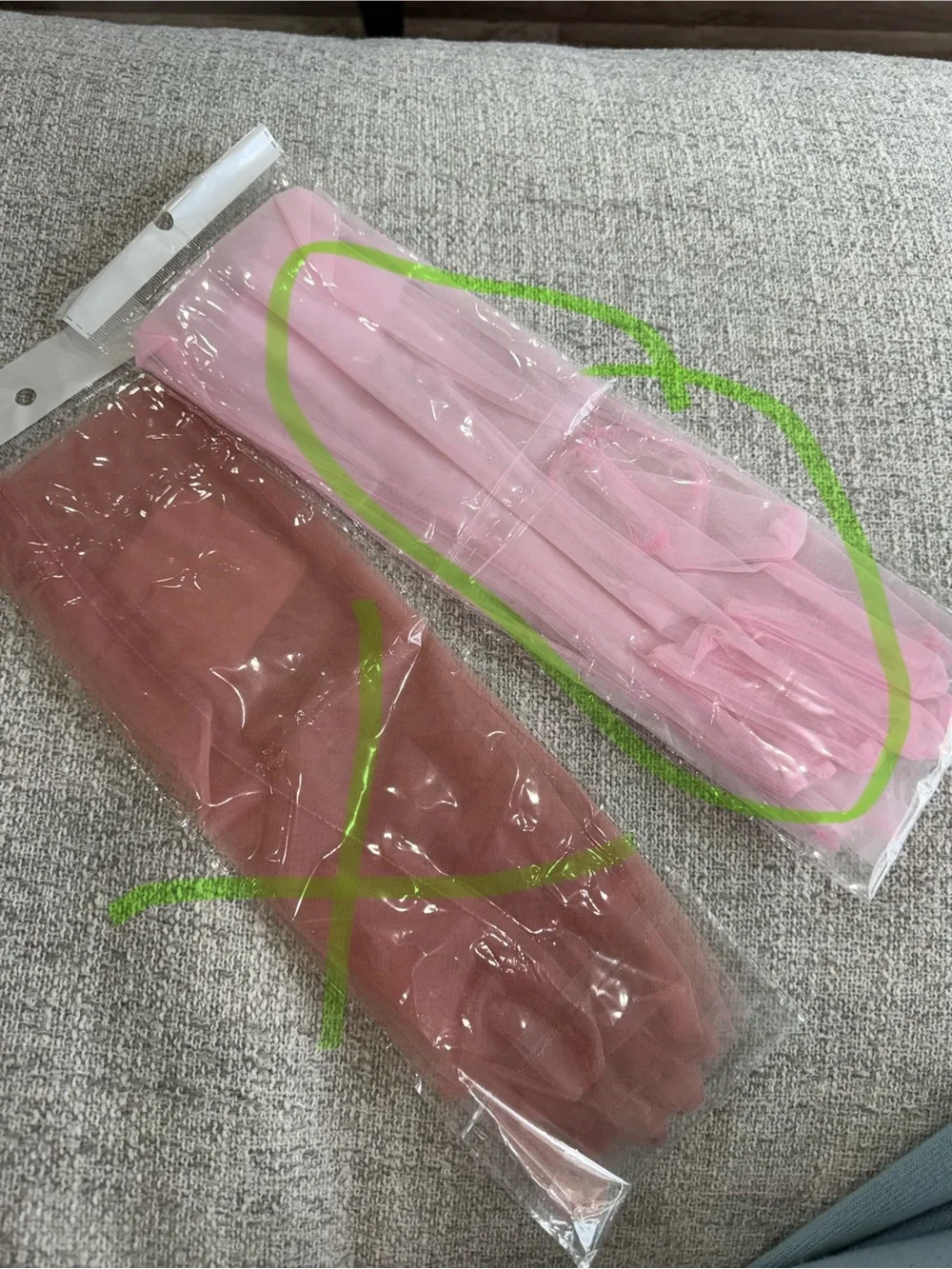 Sheer Balet Pink Opera Gloves